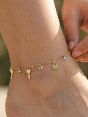 "Elegant Handmade Anklet – Delicate Jewelry for Women, MAR092147